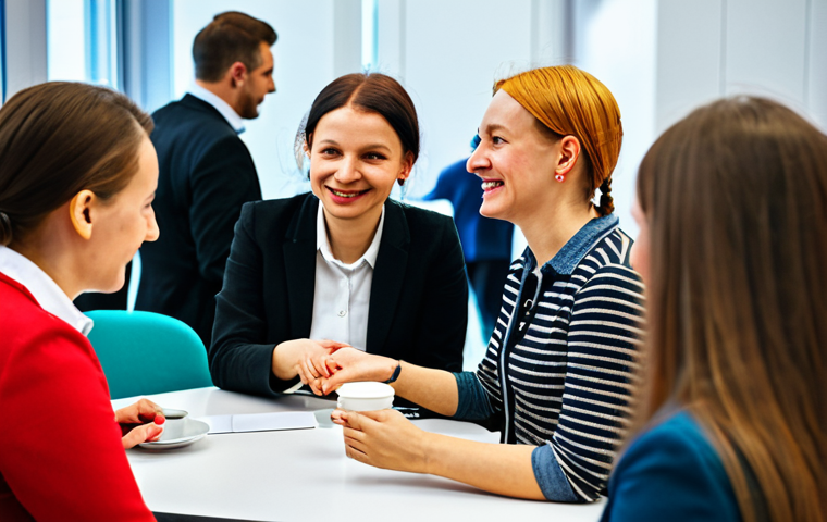 번역사로서 해외 학회 참여의 중요성 - **Image Prompt:** A professional Polish translator, fully clothed in a modest blazer and blouse, att...