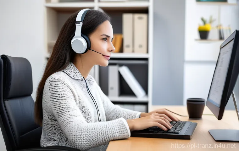 번역사로서 고객과의 신뢰 구축 - **Prompt 1: Transparent Collaboration and Trust**
    A professional female translator, in her mid-3...